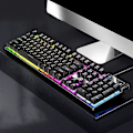Pikkukuva 1 / 5: YINDIAO K500 Taustavalaistu Langallinen Peliklaviatuuri Ympäristövalaistus Kotikoneen Klaviatuuri Multicolor Style C