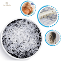 Miniatyrbild 7 av 7: 500 st gummisnoddar, elastiskt hårband, litet hårband, transparent hårband, håregummi, transparent hårband, litet elastiskt band Clear