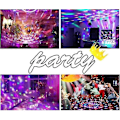 Miniatyrbilde 4 av 5: Portable lydaktivert LED Diskokule Partylys