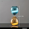 Miniatyrbillede 4 af 5: Timeglas i glas, dekorativt sandur til hjemme- og kontorindretning, julepynt, festlig timer til klasseværelset og køkkenspil, kreativ gave A(15min)