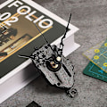 Miniatyrbillede 2 af 5: 23mm Kvarts Pendul Urværk Mekanisme Med Urvisere Kits Til DIY Ur Reparation Dele Repl (haoyi