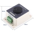 Miniatyrbilde 2 av 4: 12V Hastighetsregulator 12V Motorstyring Pulsbreddemodulator PWM Motorhastighetsregulator 10-60V 20A DC Vanntett Skall