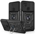 Magnetisk Armor Kickstand Telefoncover med Ring Sort Redmi 9C/POCO C3/10A Sort