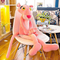 Miniatyrbild 4 av 4: 60-180cm Rosa Pantern Plyschleksaker Söta Långa Ben Mjukt Djur Rosa Leopard Kawaii Present Fylld Dock Barnfödelsedagspresent without clothes 60cm