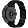 Miniatyrbilde 1 av 4: Remm for Garmin Fenix 8 43mm/ Garmin Fenix 7S/ 6S Klokkerem Nylon Justerbar Håndleddsreim Black