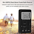 Miniatyrbilde 4 av 4: Lommebærbar radio Fm & Am radio USB-lading, svart