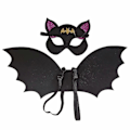 Miniatyrbilde 1 av 4: Barnas Batvinger Kappe Tilbehør For Vampyr Heks Kostyme Cosplay Maske Sett black S