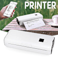 Miniatyrbillede 4 af 4: Mini Husholdnings Blækfri A4 Printer Multifunktionel Mobilprinter Til Billedjournal Only Paper 50pcs