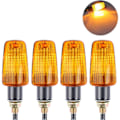 Miniatyrbilde 5 av 5: 4 stk motorsykkelindikatorer blinklys 12V vanntett universal for motorsykkel scooter quad cruiser terreng