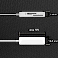 Miniatyrbilde 5 av 5: IOS 8-pins Kortleser Tfsd Xd 3 i 1 Kortleser for Bærbar PC, Telefon og Tablet WG