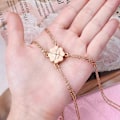 Pikkukuva 2 / 5: 4 kpl/setti Magneettikivi BFF Ystävyyden Sydänriipus Ketju Choker Kaulakoru Gold-color