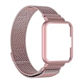 Pikkukuva 4 / 5: Xiaomi Redmi Watch 2 Lite -kellolle Milanese-magneettinen ranneke ja kellokotelo, vaaleanpunainen