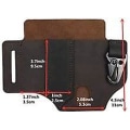 Miniatyrbillede 3 af 5: Multifunktionsbæltehylster, Mænds Læder Edc Lommeorganizer, Leatherman Hylster Med Penholder, Nøgleholder, Lommelygtehylster, Læder Edc Pung (br