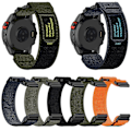 Miniatyrbild 4 av 5: 22mm Nylon Armband för Garmin Instinct Crossover Solar Grey