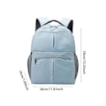 Pikkukuva 4 / 5: Vauvan hoitolaukku sivutaskuilla, vedenpitävä, kuiva- ja märkäosasto, kantokassi, harmaa Blue 30cmcx18cmx39cm
