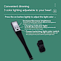 Miniatyrbilde 5 av 5: YJD-5335 Clip-On Boklampe Tre Fargetemperatur Justerbar Leselampe