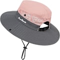 Miniatyrbild 3 av 4: Kvinnor Män Sommar Solhatt Bred Brätte Utomhus UV-skydd Hatt Fällbar Hästsvans Hinkhatt Lämplig för Strand Fiske Vandring