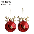Miniatyrbilde 2 av 5: 2 Plastjulepynt, hengende kuler, juletre