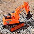 Miniatyrbild 3 av 5: Stor Byggfordonsmodell i Plast - Grävmaskin, Tipptruck, Bilar - Leksak för Barn Pojkar Utomhus Sandspele - Utmärkt yellow-C