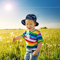 Miniatyrbild 7 av 7: Barn Solhatt, UV-skydd Strandmössa Barn Hinkhatt Sommarhatt för Småbarn Pojkar Flickor