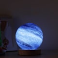Miniatyrbillede 3 af 5: 3D Planet Lampe, Glas Månelampe Månenatlys Gave Til G