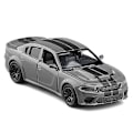 Pikkukuva 3 / 5: 1:36 Challenger SRT -mittakaavan uusi leluvalmistettu malli vetävällä autolla lapsille lahjaksi F142 Gray nobox