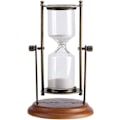 Miniatyrbild 7 av 8: Sand Timer, Mässingsandklocka, 15 min Metall Roterande Sandglas Timer Klocka Timglas Bordsdekoration Heminredning Present Sand Timer Dekor för Antik Dekor