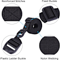 Miniatyrbillede 2 af 6: 2 stk. Heavy Duty Utility Webbing Rem til Rygsækrejser, Sovepose Kompression, Bagage, Camping, Vandring
