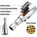 Miniatyrbild 4 av 5: 360° Vridbar Köksblandare Kran Sprayhuvud med 3 Funktioner Kranfäste Spray Kran Aerator för Köksblandare Ersättning Sprayhuvud, Krompolerad