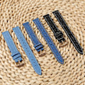 Miniatyrbilde 5 av 5: Justerbart armbånd i linlær for Garmin Lily 2 - erstatning for klokkereim Black