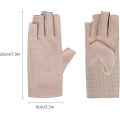 Miniatyrbilde 5 av 5: Anti-UV tynne fingerløse solhansker, dame sommer utendørs sykling fiske golf spesial (2 par)