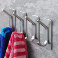 Miniatyrbild 2 av 4: 4-pack självhäftande krokar - självhäftande krokar/klädhängare för kök och badrum