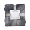 Miniatyrbillede 1 af 5: Stort Flanell Fleece Tæppe 100x150cm Polyester Blødt Behageligt Let Luksus Sengetæppe til Light Grey