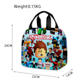 Miniatyrbillede 8 af 8: ROBLOX Frokostpose Bento Box Isoleret Picnicpose Børn Gave Skole C C