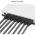 Pikkukuva 7 / 7: 5-pakkaus 10 Gbps:n Snagless lyhyt Cat6 Ethernet-kaapeli (Cat6-kaapeli, Cat 6 -kaapeli)