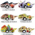 Pikkukuva 6 / 8: Dinosauruslelut lapsille 3-5, Vedä takaisin dinosaurusautot 3 4 5 6 7-vuotiaille pojille ja tytöille Dino-lelulahjat taaperoille C