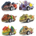 Pikkukuva 1 / 7: Dinosauruslelut lapsille 3-5, Vedä takaisin dinosaurusautot 3 4 5 6 7-vuotiaille pojille ja tytöille Dino-lelulahjat taaperoille A