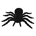 Miniatyrbild 1 av 5: Simulerad Spindel Realistisk Livsliknande Icke-deformerbar Halloween Flockad Spindel Skräckscener Spökhus Dekorationer Black M