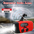 Miniatyrbild 2 av 5: Nödhandvevradio med LED-ficklampa för nödsituationer