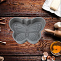 Miniatyrbillede 4 af 5: 3D Butterfly Kageform, 6x6x1.5 tommer Non-Stick Silikon BPA Fri Kageform til Bagning af Muffins, Brød