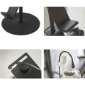 Miniatyrbillede 9 af 11: 3-lags spilcontroller opbevaringsstativ hul hovedtelefon spil konsol controller holder stand arrangør til XBOX sort
