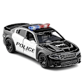 Pikkukuva 4 / 5: 1:36 Challenger SRT -mittakaavan uusi leluvalmistettu malli vetävällä autolla lapsille lahjaksi F142 police withbox