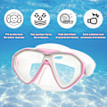 Miniatyrbild 4 av 5: Barn Snorkelmask, Dykmask för Barn Snorkling Masker Simmask Anti-Dimma Simglasögon med Nässkydd