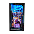 Miniatyrbillede 4 af 5: Bog Nook Kit DIY Bogreolindsats Dekoration 3D Puslespil Miniature Træbogstøtter Med LED Lys Lille Bibliotek Hjem Dukkehjem Near Future