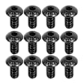 Miniatyrbillede 1 af 5: Knap M5 X 10mm Hex Hovedskrue Sort 50