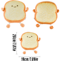 Miniatyrbild 2 av 5: Toastbröd Kudde, Mjuk Plyschleksak, Rolig Brödform Plyschleksak Kudde, Dockleksak 3D Kastkudde Seriefigurleksak