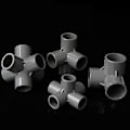 Miniatyrbilde 5 av 5: PVC Rørkoblingsledd 3 4 5 6 Veis Slangesplitter 20-50mm Hagevanning Vannrør Fittings Koblingsadapter DIY Hyllekobling 32mm 3 Way