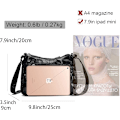 Miniatyrbillede 2 af 6: Dames Multi Pocket Casual Crossbody Taske Punge og Skuldertasker Messenger Taske til Daglig Vandtæt (Medium)