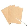 Miniatyrbillede 1 af 5: Vintage Brevpapir med Linjer til Personlige Breve Blank leather