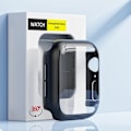 Miniatyrbillede 3 af 6: Hårdt etui til Apple Watch Watch Case 9 8 7 6 5 4 38 40mm tilbehør skærmbeskytter iWatch Series 44mm 45mm 41mm 42mm Sort Sort 2 Serie 321 38MM Black 2 Series 321 38MM